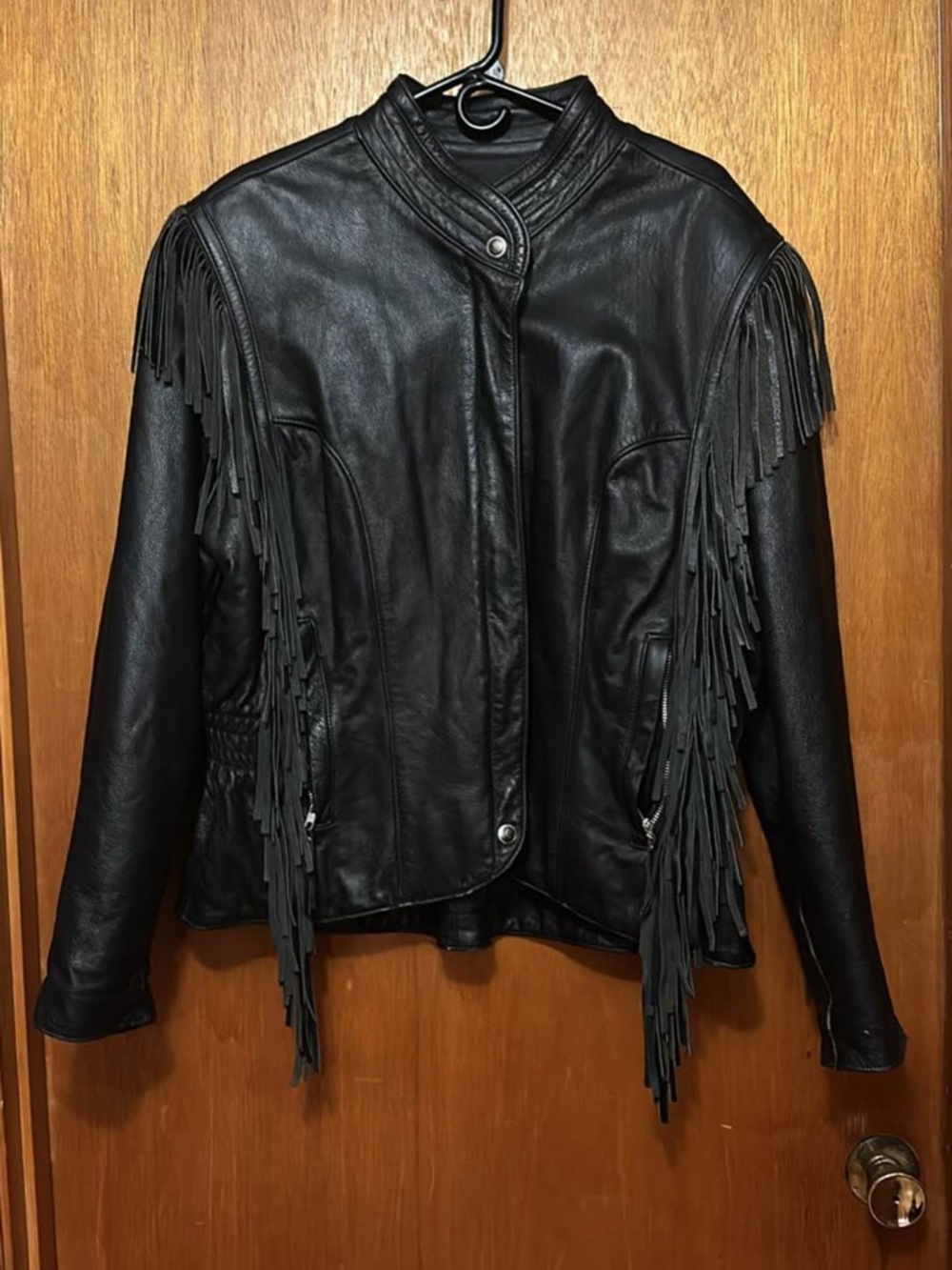 Harley-Davidson Black Leather Fringe Jacket